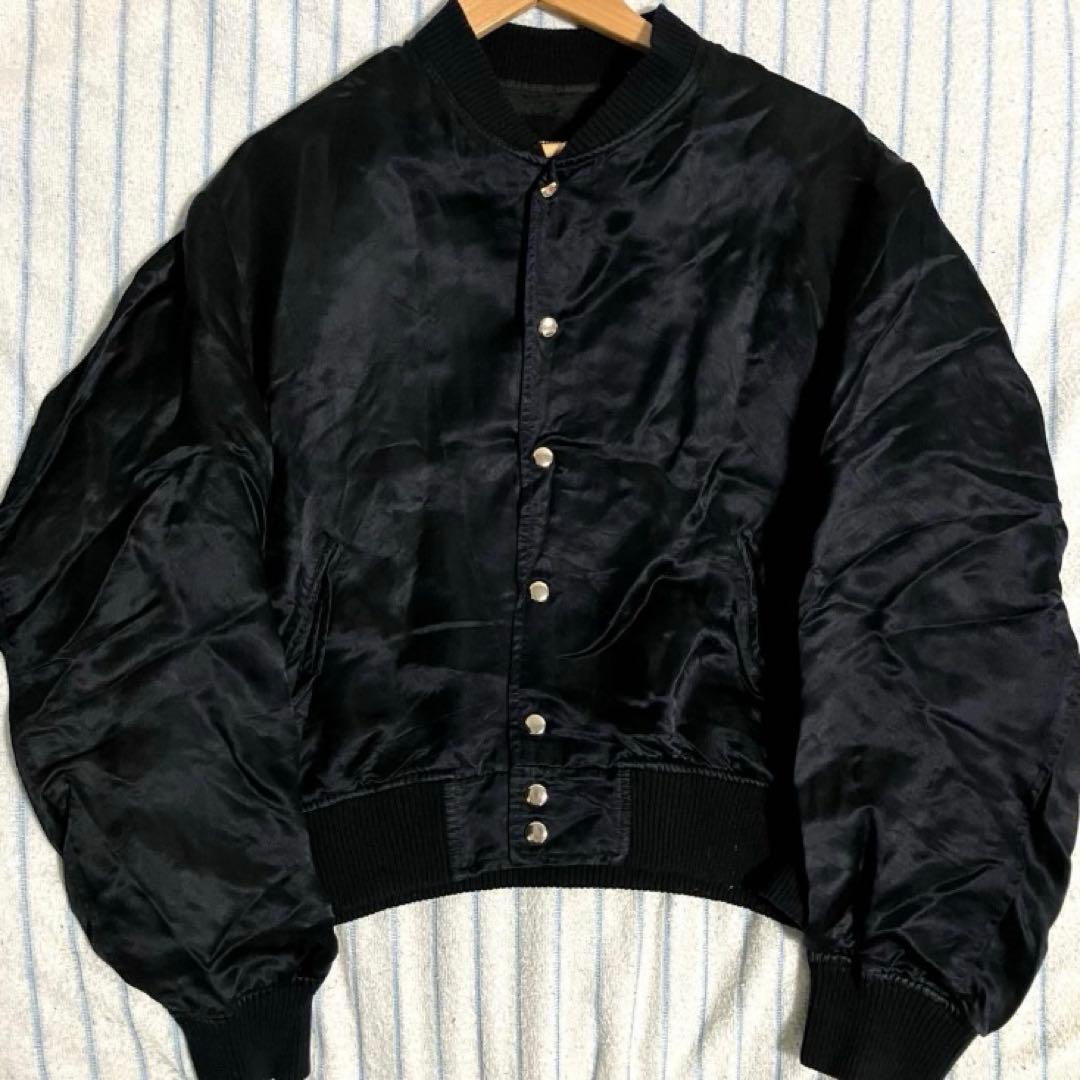 【雰囲気抜群❗️】90's HYSTERIC GLAMOUR 黒 装飾 スカジャン