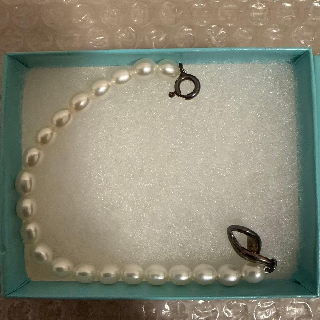 ブレスレット　Tiffany インフィニティ パール　925