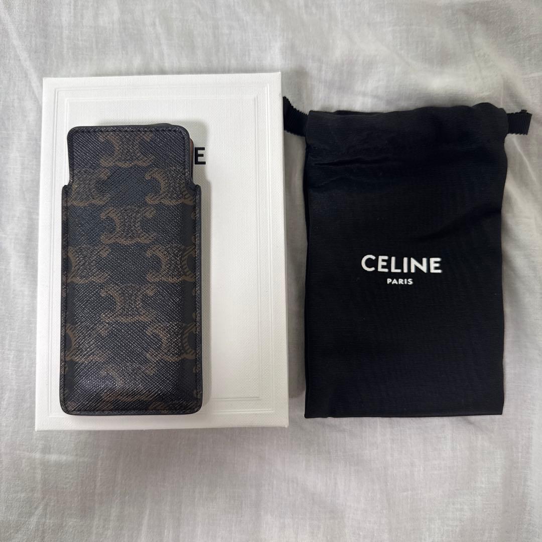 CELINE スモール　ヘアコーム　トリオンフ　キャンバス