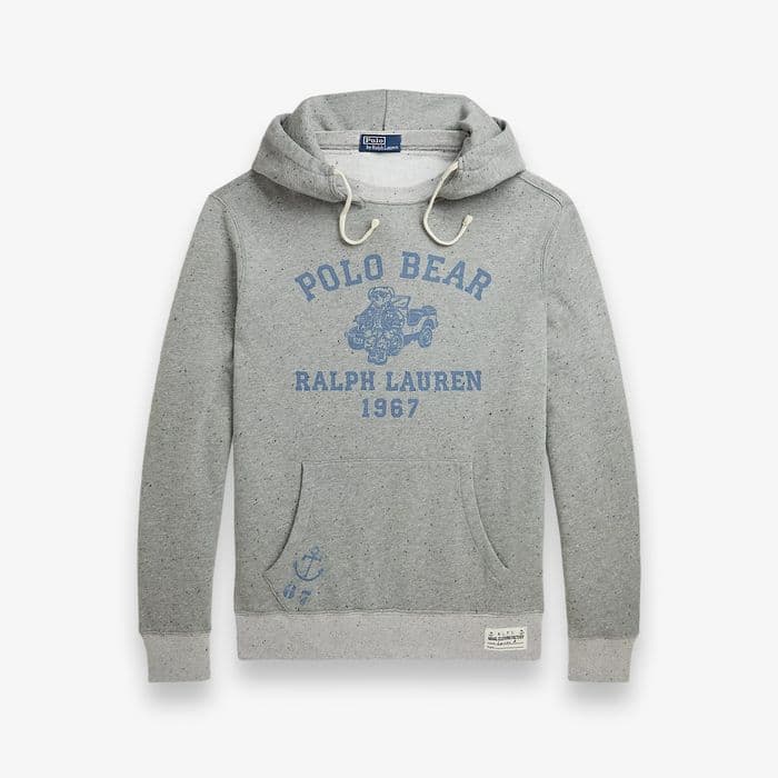 新品 ポロ ラルフローレン パーカー ポロベア クマ フーディー 裏起毛 M
