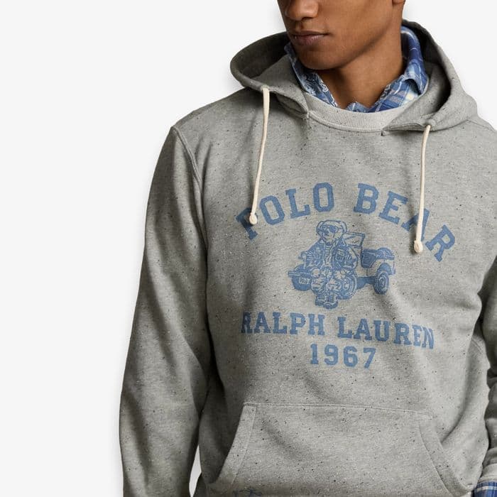 新品 ポロ ラルフローレン パーカー ポロベア クマ フーディー 裏起毛 M