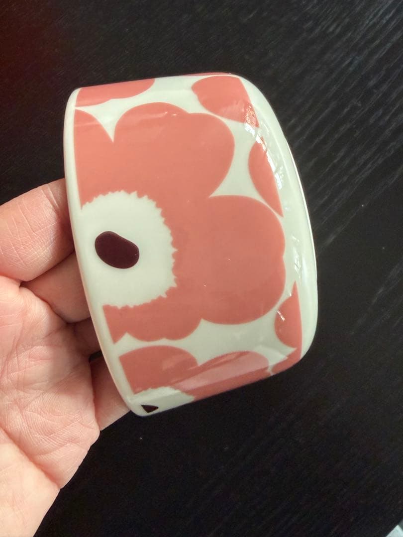 マリメッコ　限定　ウニッコ　ピンクxブラウン　4個セット　未使用含む箱無し