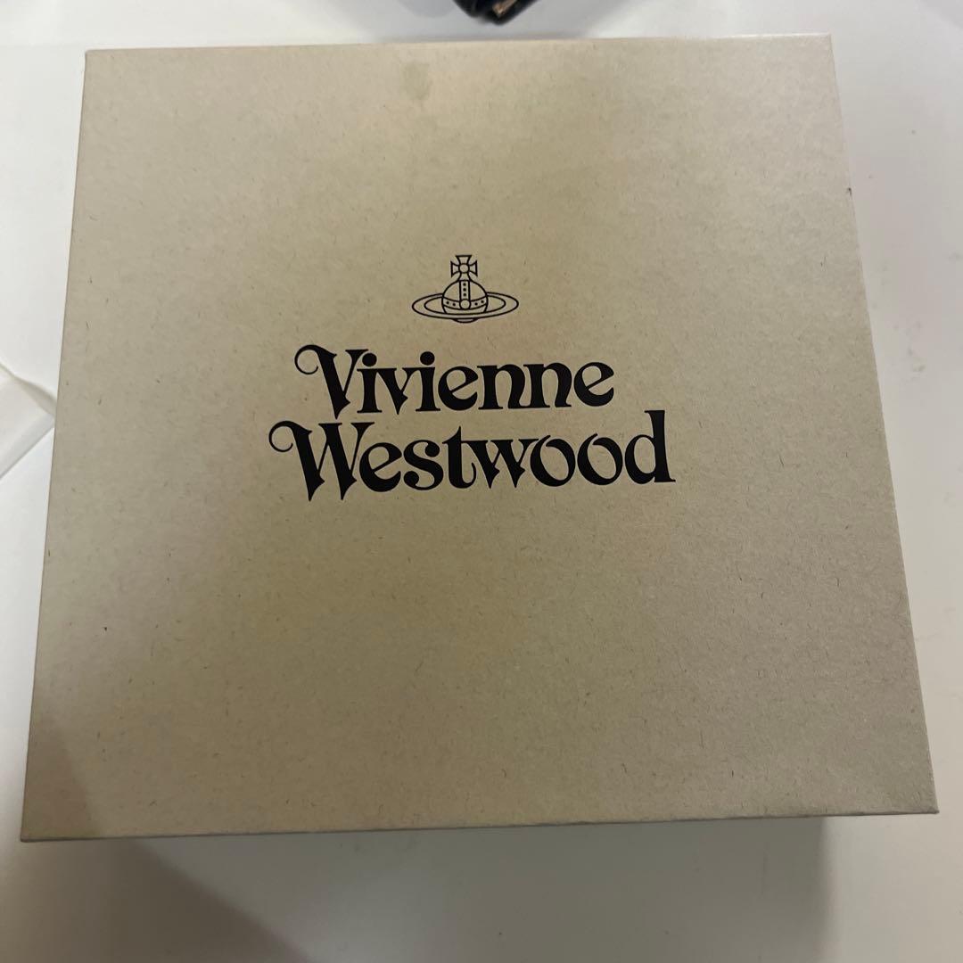 VivianWestwoodブラックレザー三つ折り財布