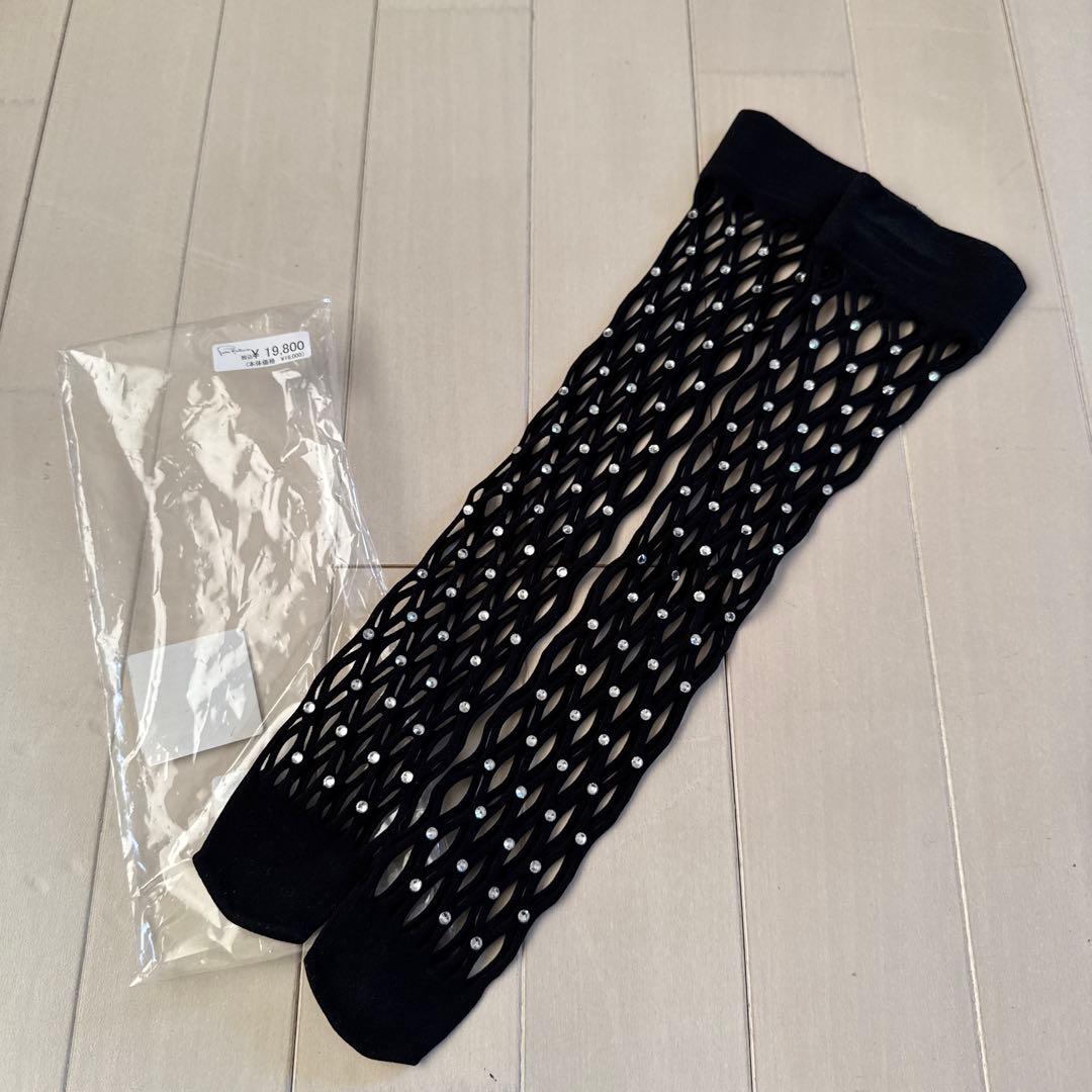 ピエールマントゥ× エマニュエルアルト コラボクリスタルネットソックス