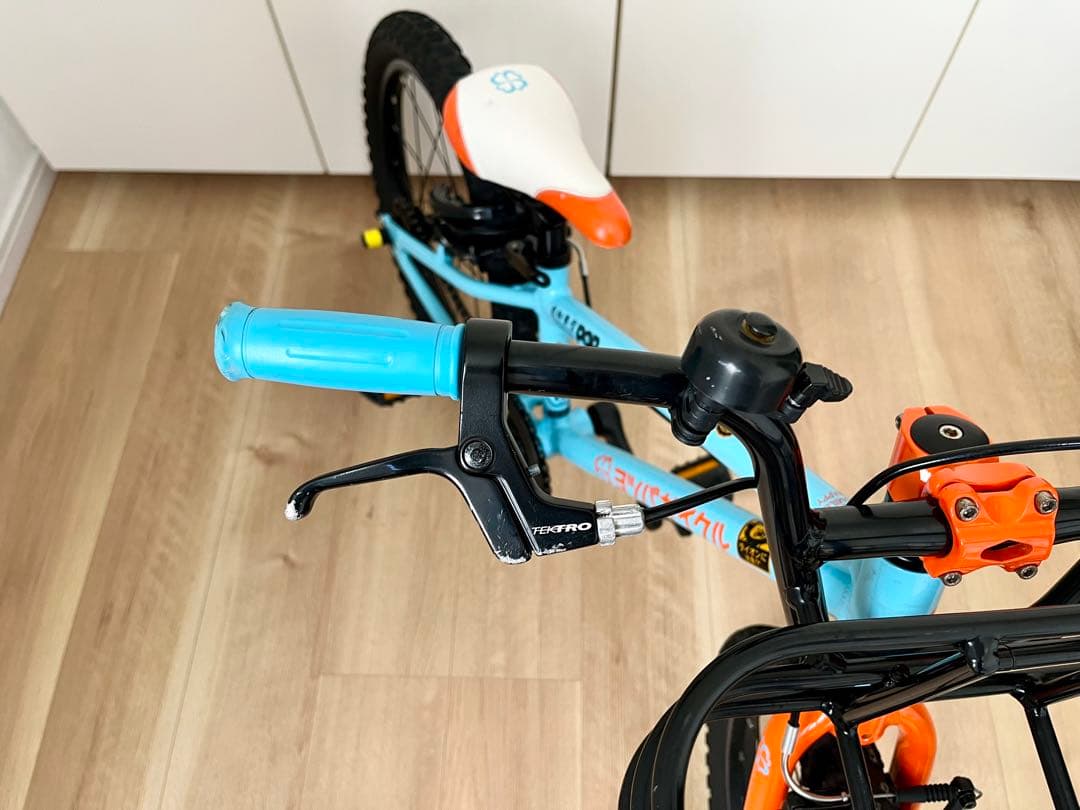 送料込み　純正カゴ付き　ヨツバサイクル　Zero　18インチ ラムネブルー