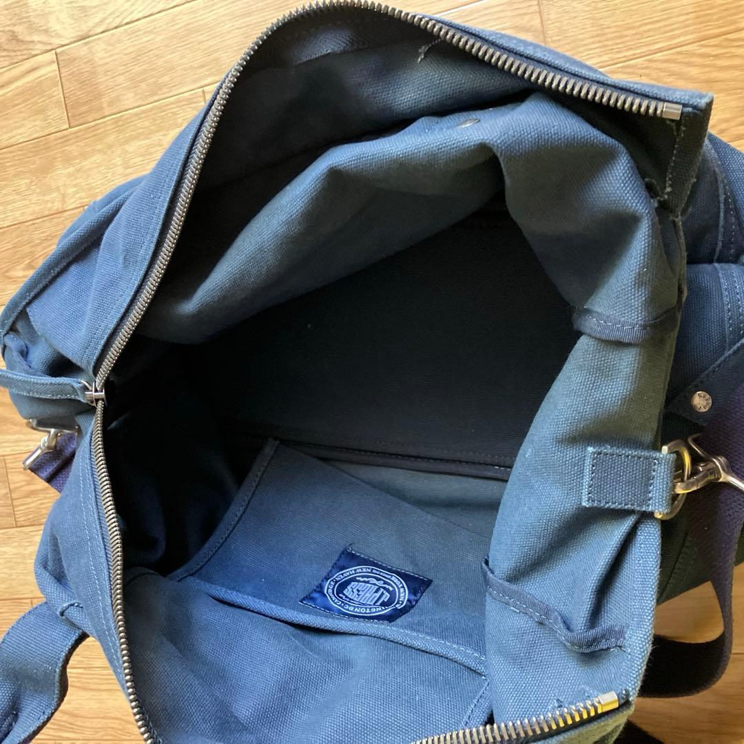 J.PRESS NAVY 帆布ボストンバッグ