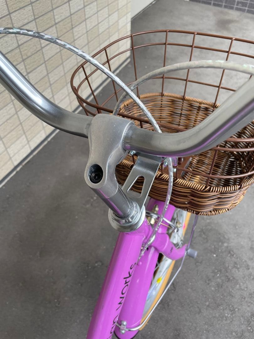 子供用自転車 18インチ ピンクパープル【札幌市取りに来られる方限定】