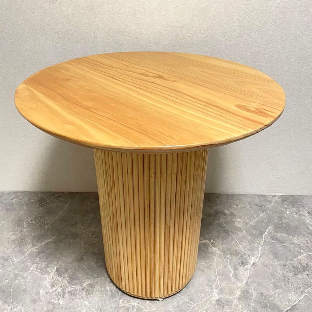 ラウンドダイニングテーブル 無垢材 木製テーブル おしゃれ 北欧 ナチュラル