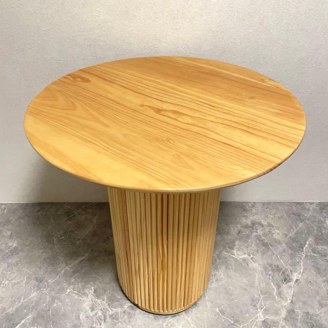 ラウンドダイニングテーブル 無垢材 木製テーブル おしゃれ 北欧 ナチュラル