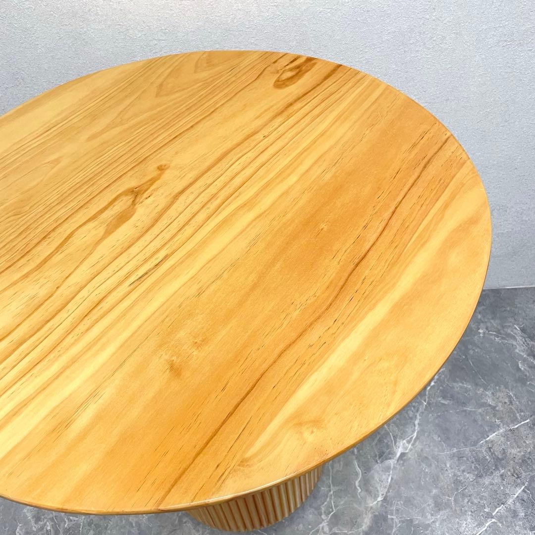 ラウンドダイニングテーブル 無垢材 木製テーブル おしゃれ 北欧 ナチュラル