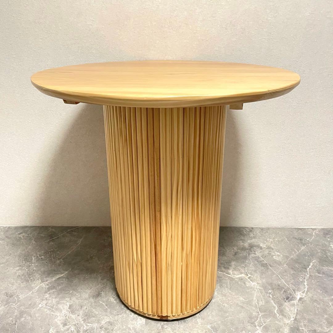 ラウンドダイニングテーブル 無垢材 木製テーブル おしゃれ 北欧 ナチュラル