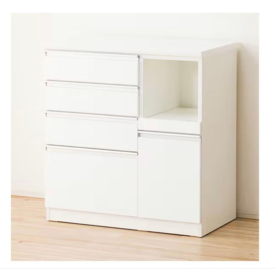 1／25まで ニトリ　カウンターレジューム 90QH-R WH