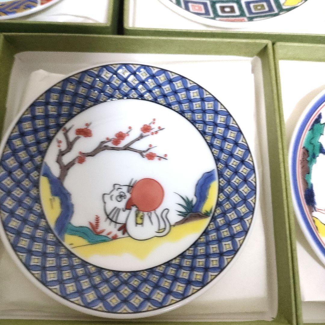 【新品】九谷焼 青郊窯 サザエさん展 豆皿 5種セット