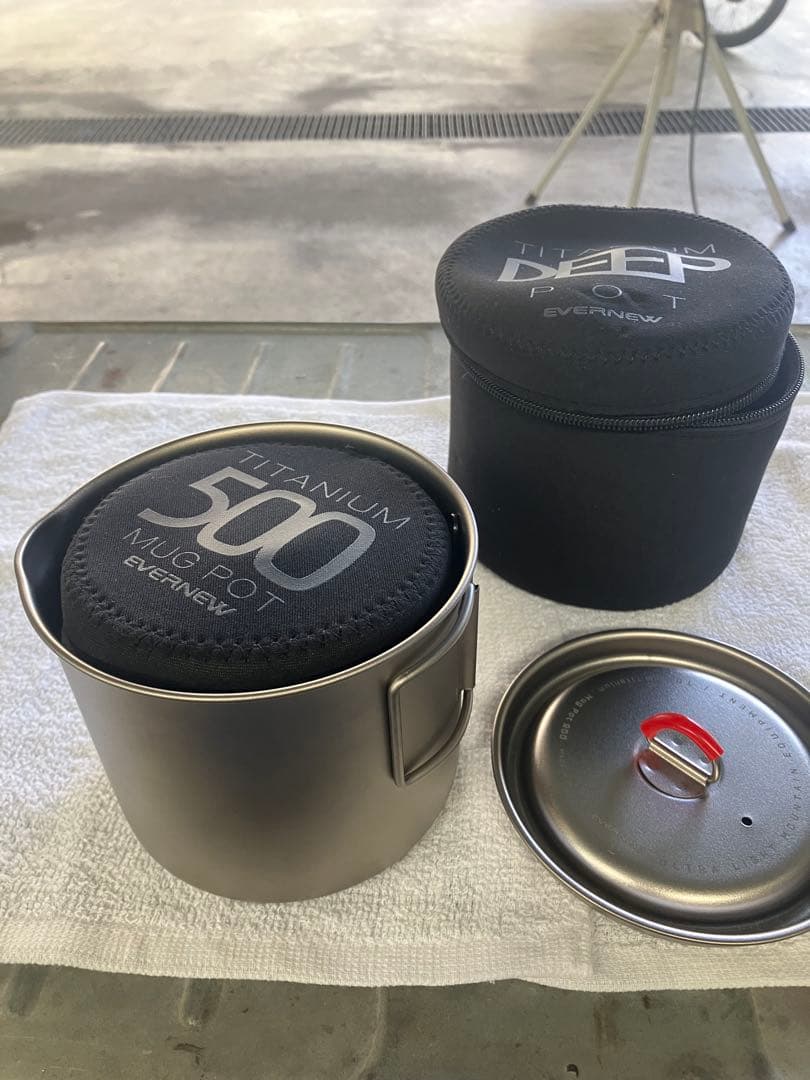 極美　エバニュー Ti Mug pot 500 900 アルスト スタンド