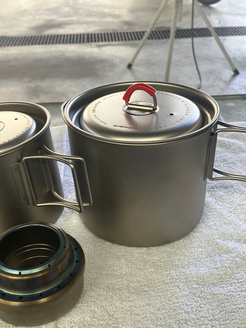 極美　エバニュー Ti Mug pot 500 900 アルスト スタンド