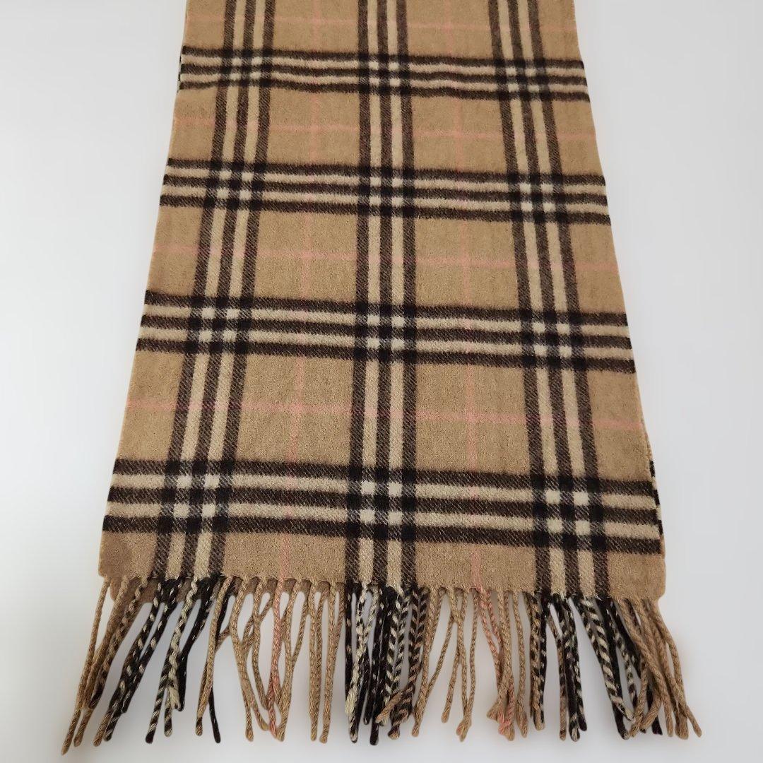 希少Burberrys カシミヤ100% チェックマフラー