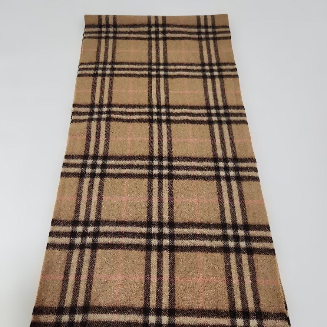 希少Burberrys カシミヤ100% チェックマフラー