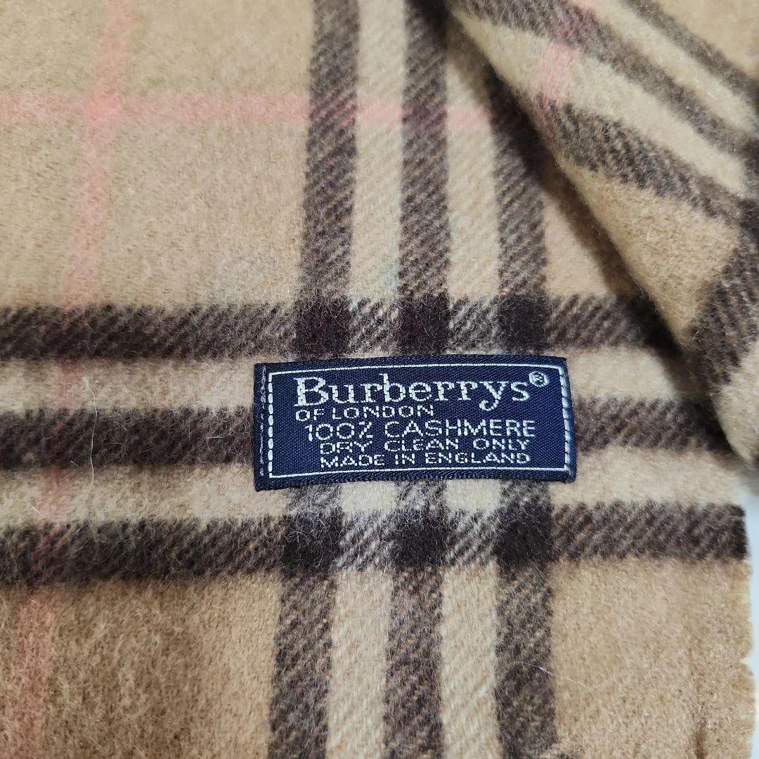 希少Burberrys カシミヤ100% チェックマフラー