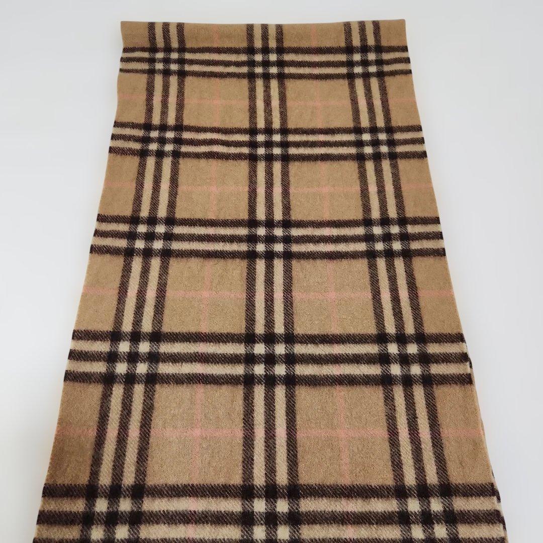 希少Burberrys カシミヤ100% チェックマフラー