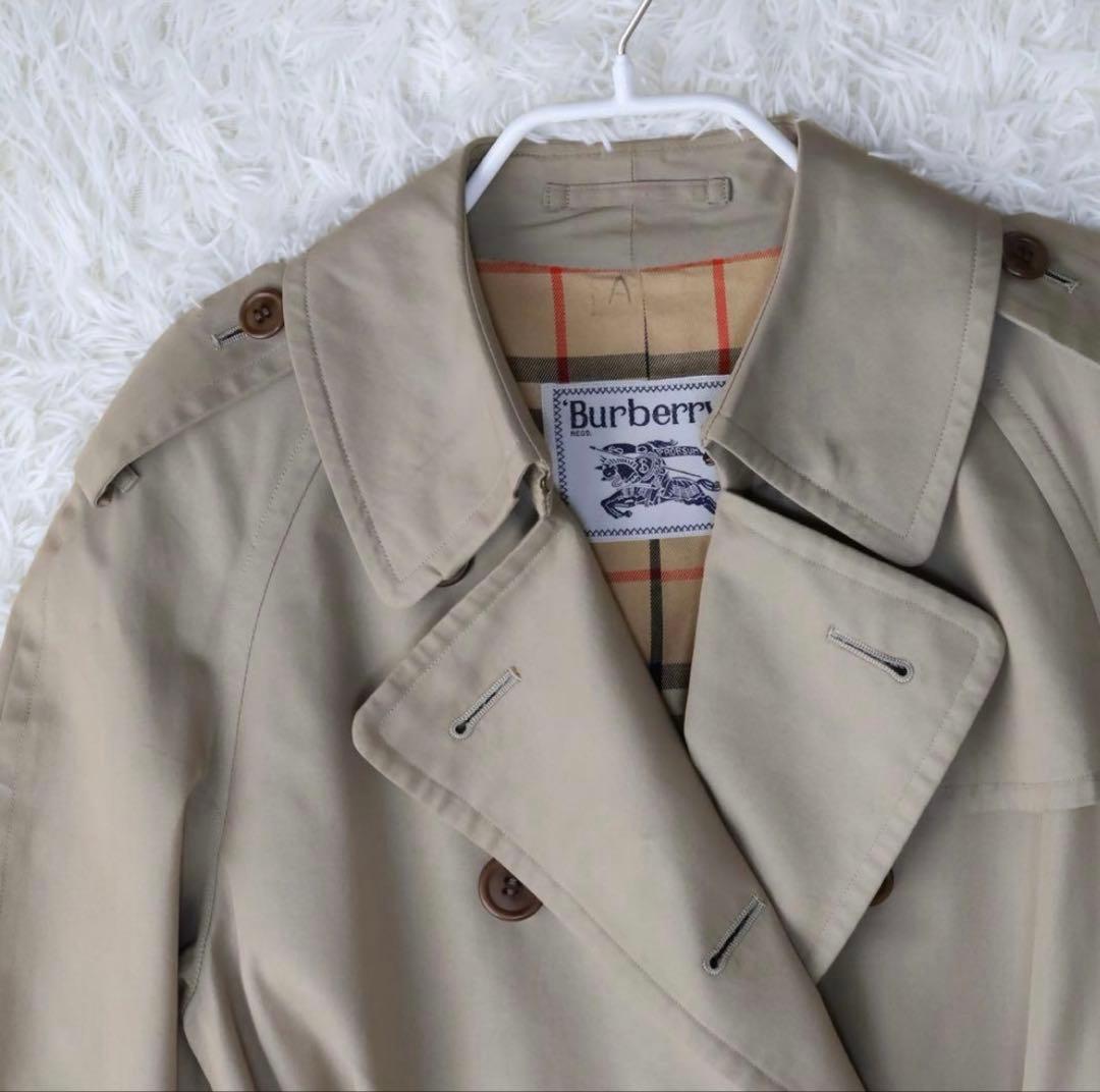 バーバリー　トレンチコート　ベージュ　ノバチェック