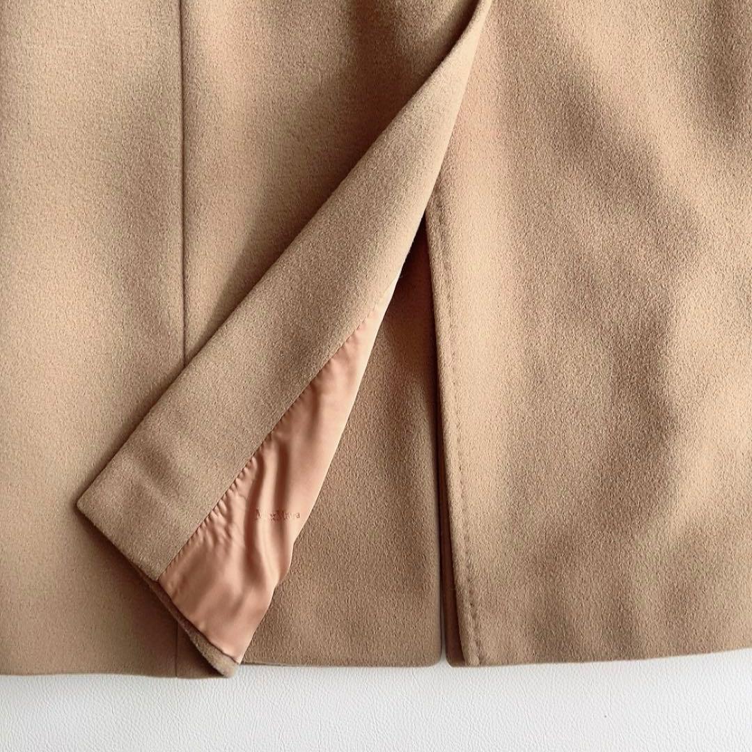 極美品　Max Mara 銀タグ　ウールチェスターコート　ベージュ　ロング
