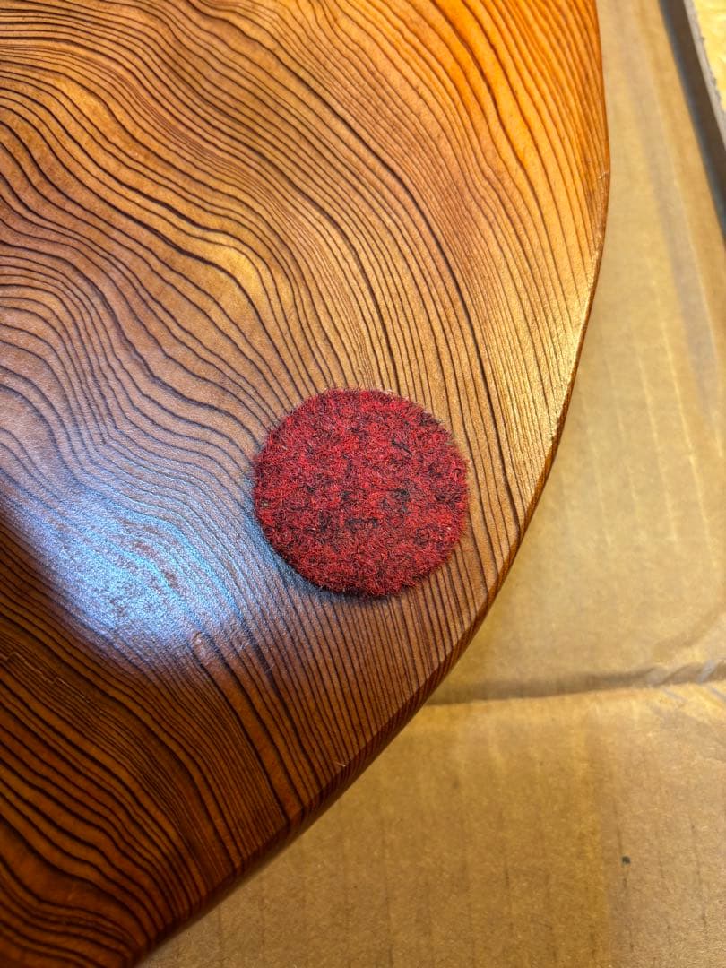 アンティークな大きめ屋久杉　花台　　54cmx31cm 虎杢　希少