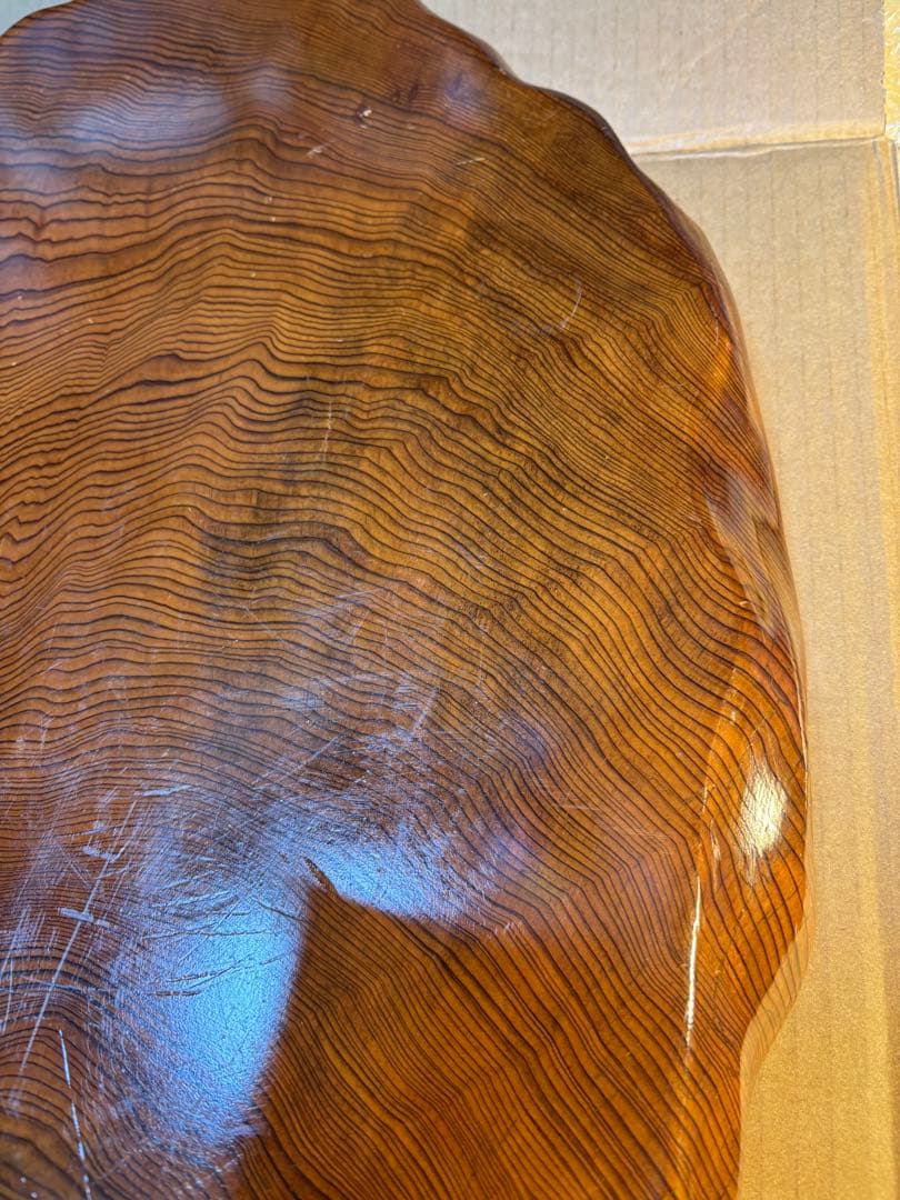 アンティークな大きめ屋久杉　花台　　54cmx31cm 虎杢　希少