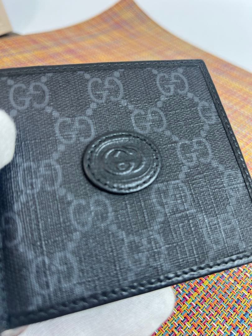 ✨極美品✨GUCCIグッチ　マネークリップ付きカードケース　札入れ　箱＆保存袋