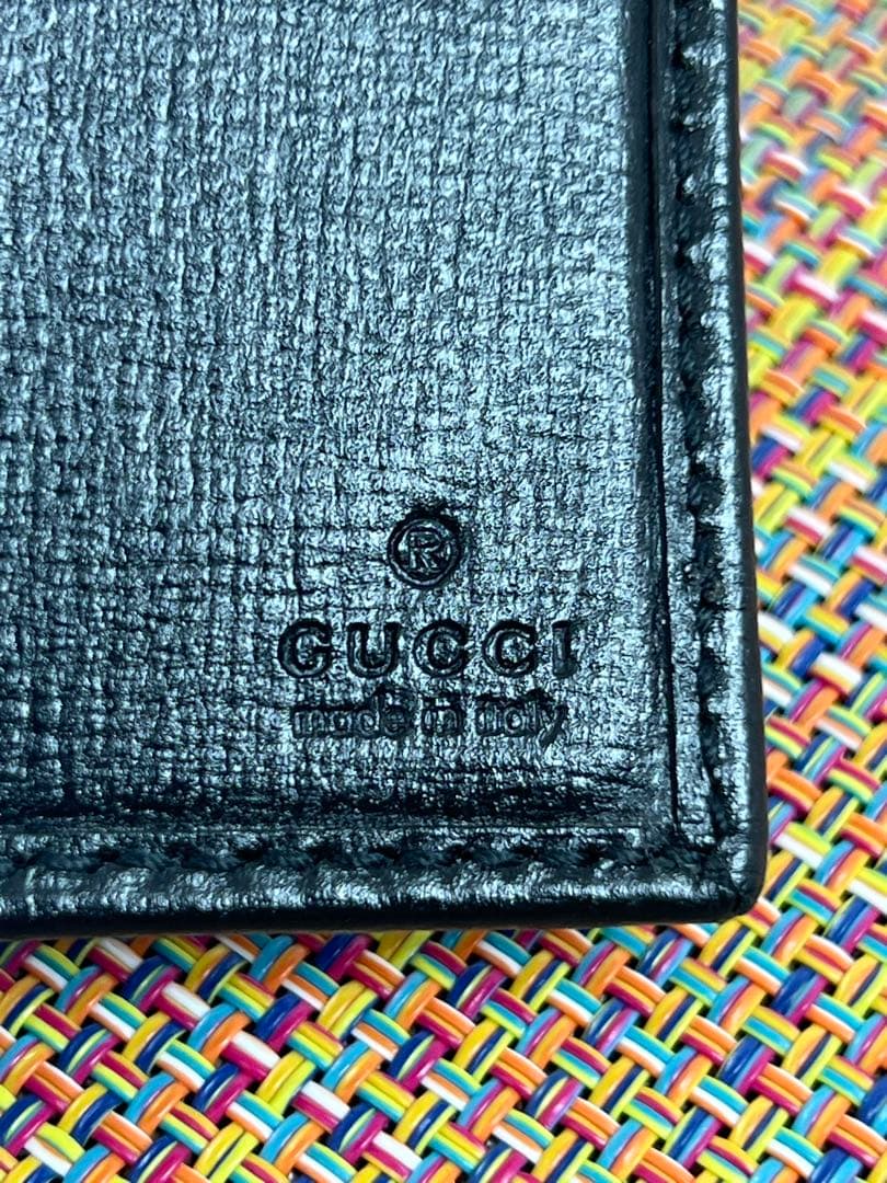 ✨極美品✨GUCCIグッチ　マネークリップ付きカードケース　札入れ　箱＆保存袋