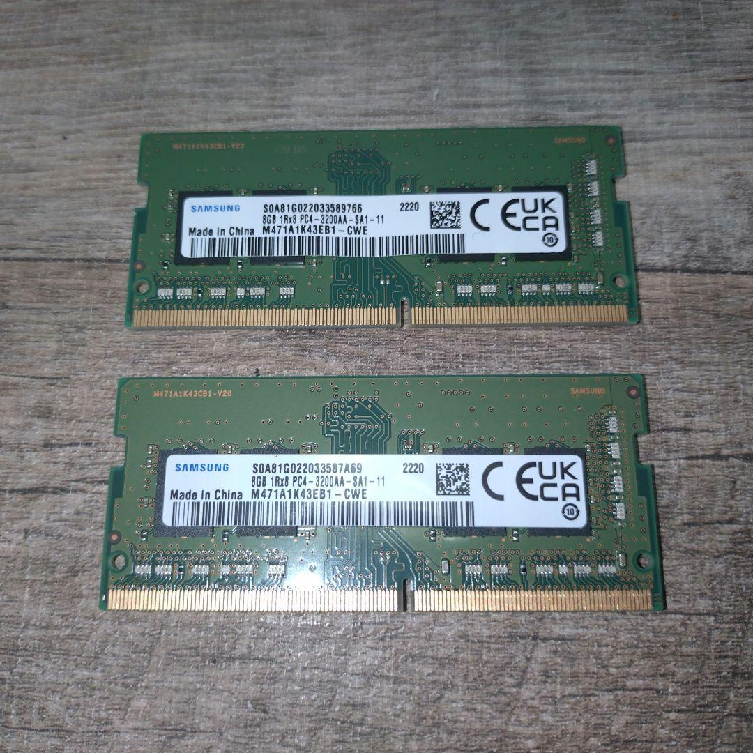 Samsung Lenovo DDR4 メモリ 16GB（8GB×2）