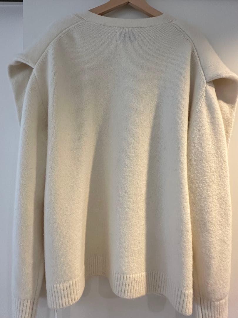 naeアルパカカーディガン ホワイトAlpaca Cardigan