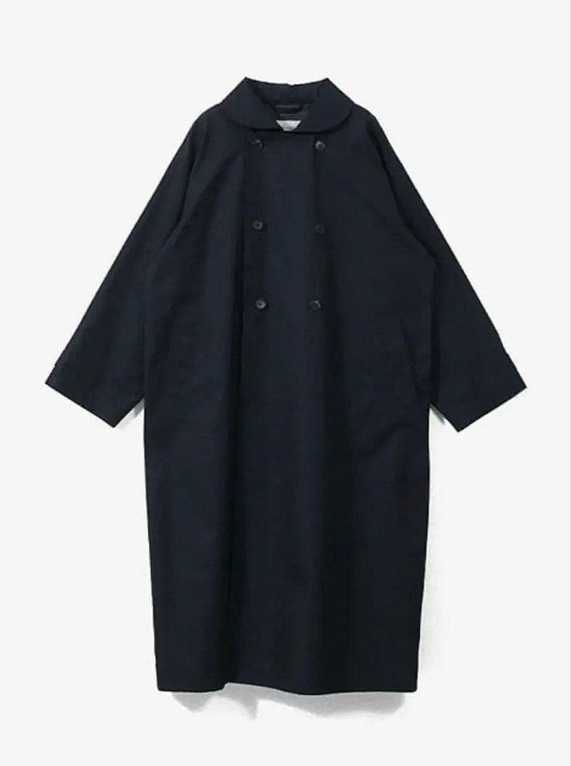 【美品】GRANDMA MAMA DAUGHTER　ラウンドカラートレンチコート