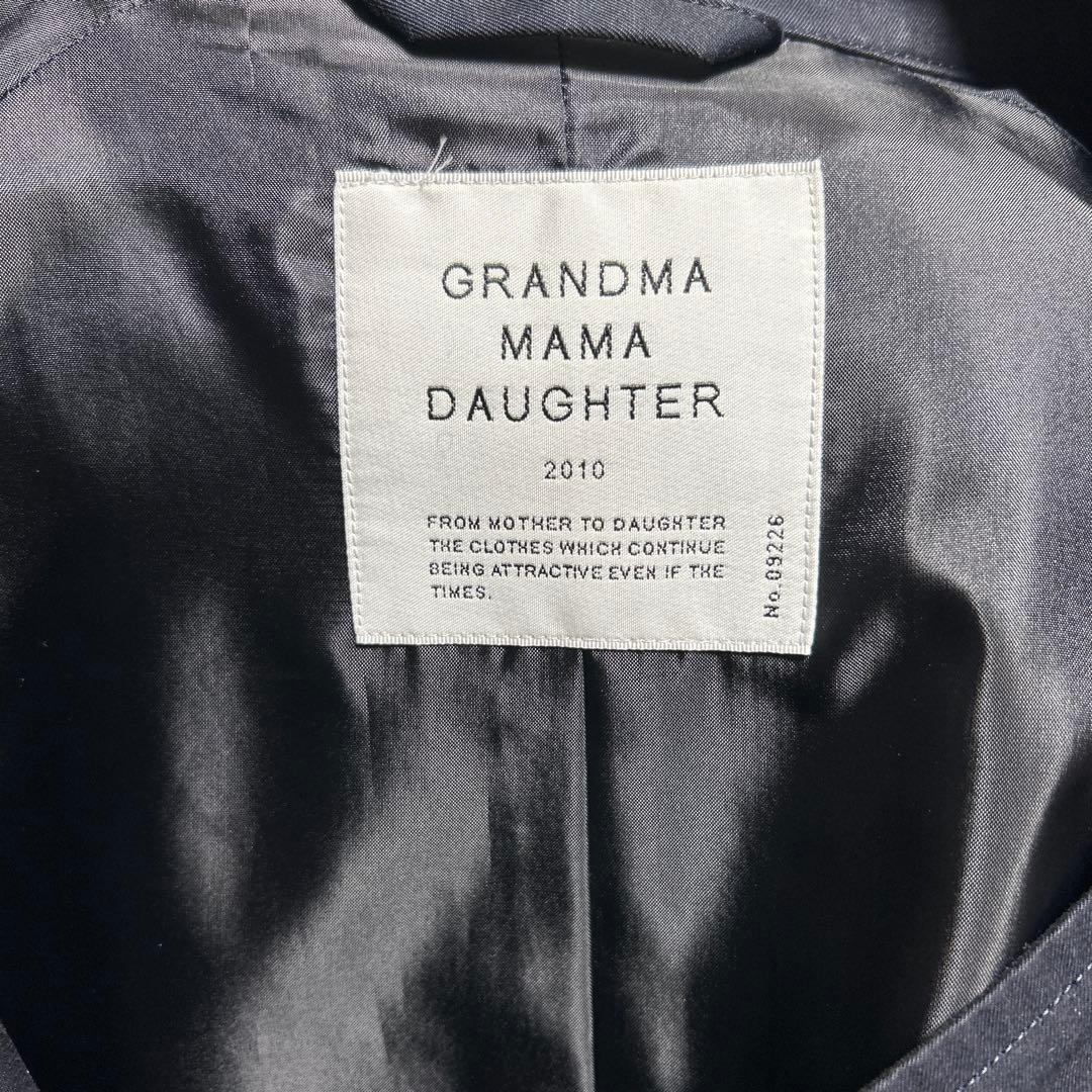 【美品】GRANDMA MAMA DAUGHTER　ラウンドカラートレンチコート