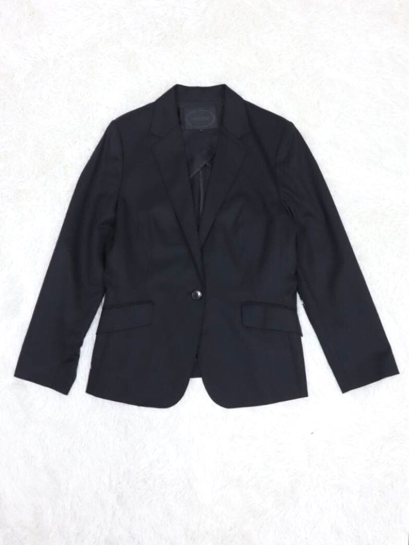 入園入学セレモニー UNTITLED ブラックパンツスーツ 大きい サイズ44