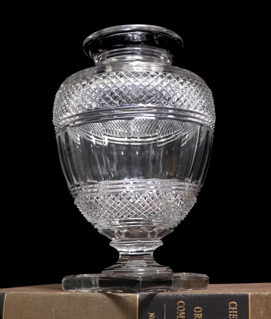 オールド・バカラ パリギャラリーミュージアム限定 1.8kg大型花瓶 ディアマン