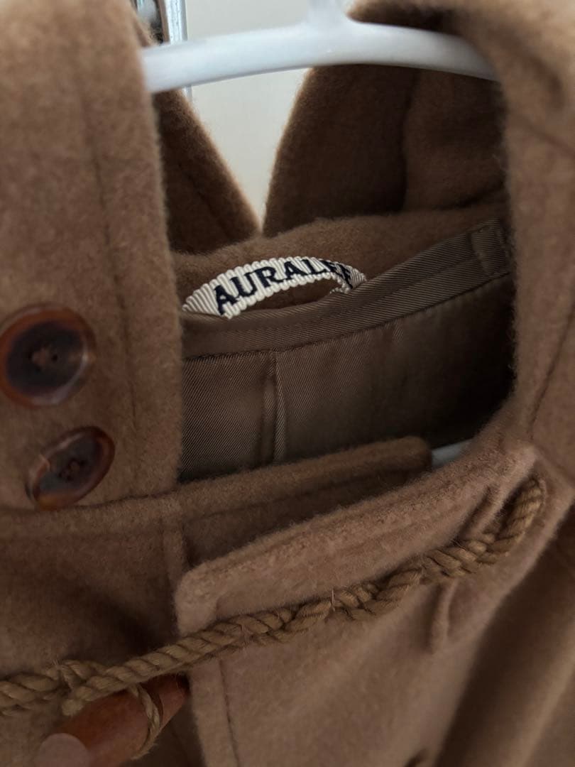 【AURALEE】ベビーキャメル ビッグダッフルコート WOMEN