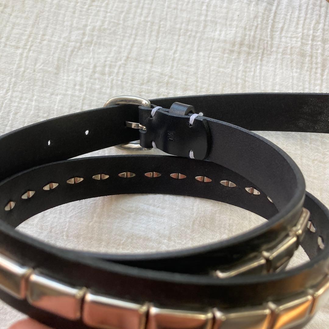 DECI Bridle studs narrow belt Mサイズ