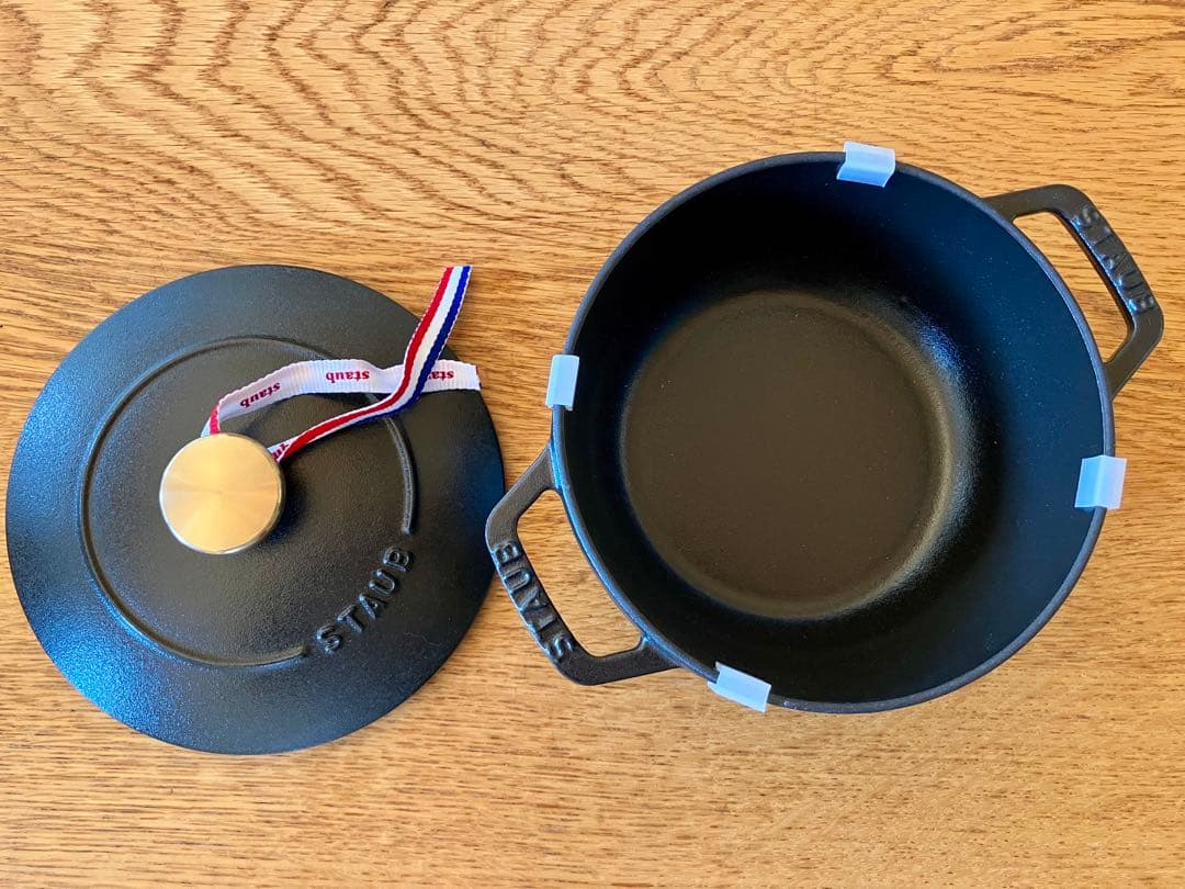 【新品未使用】ストウブ Wa-NABE 16cm ブラック 箱付