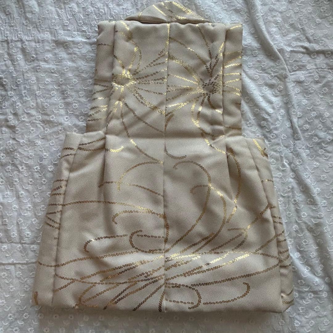 七五三　3歳 男の子 フルセット　ベージュ 金彩×ミント七宝 ひよこ商店