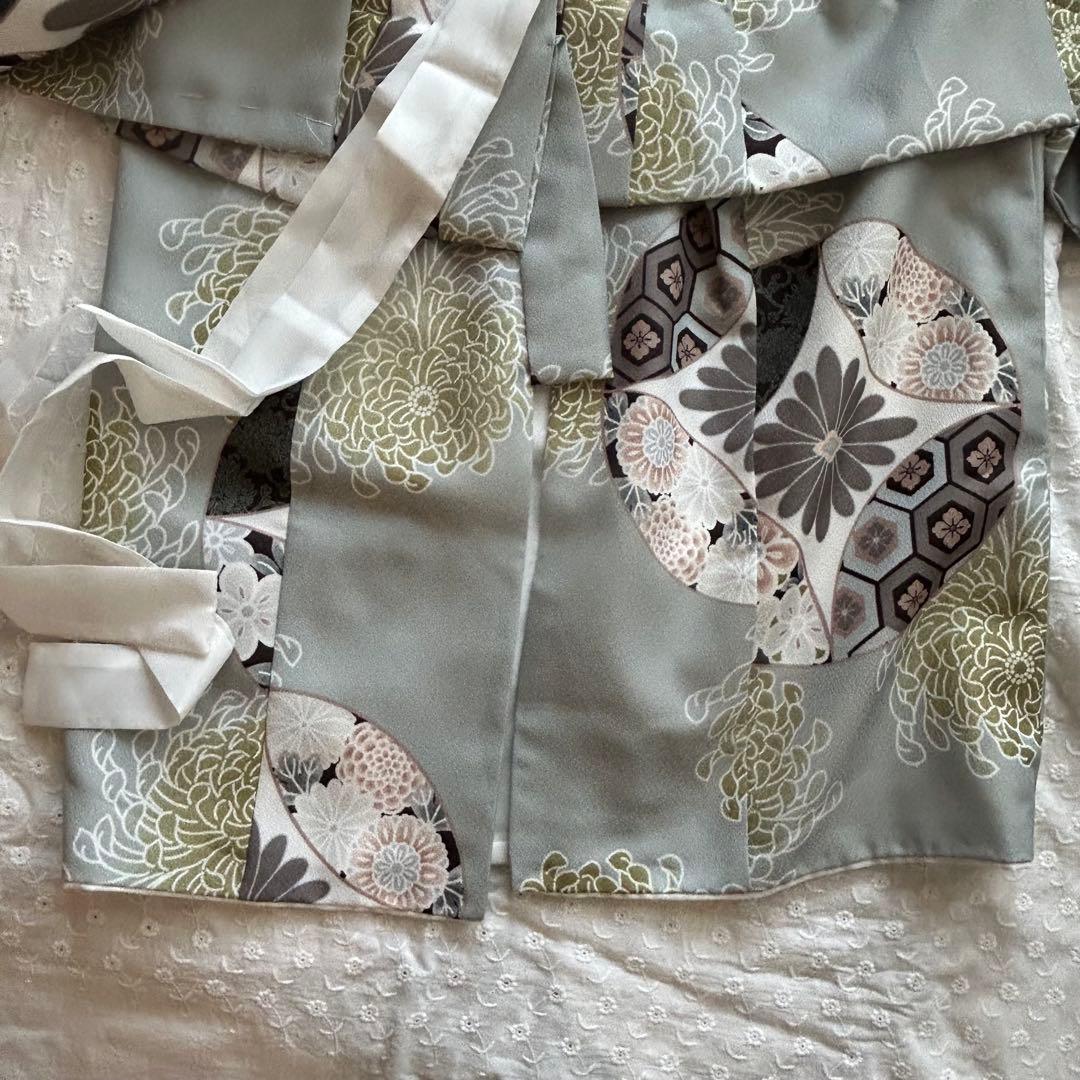 七五三　3歳 男の子 フルセット　ベージュ 金彩×ミント七宝 ひよこ商店