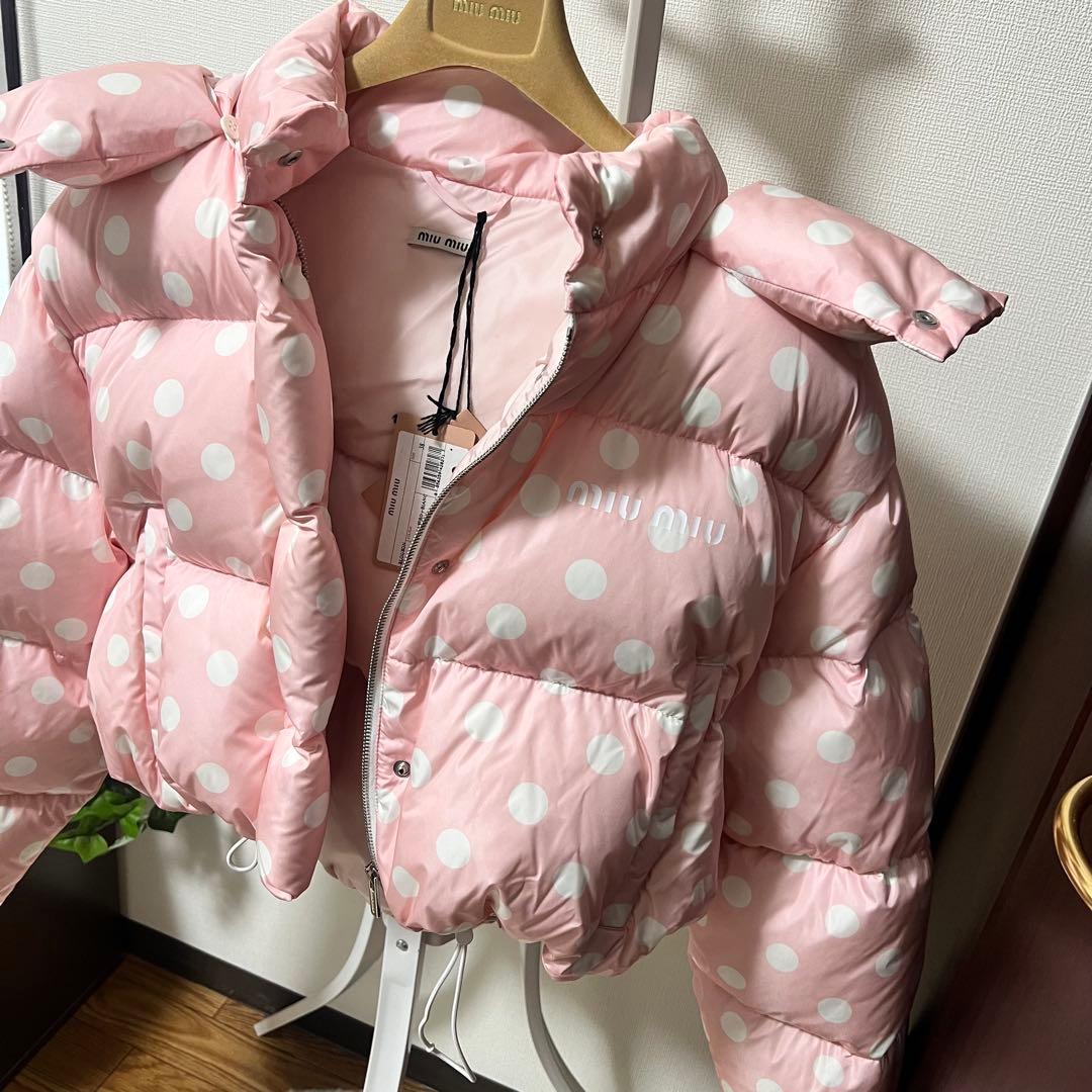 miu miu ミュウミュウピンクドットショートジャケット新品 未使用