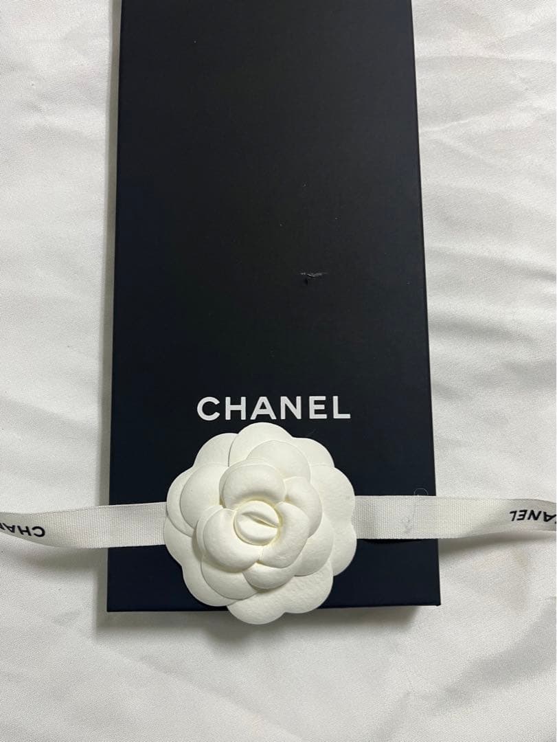 CHANEL レア22A限定　シュシュ　ブラック　シルク　ココマーク