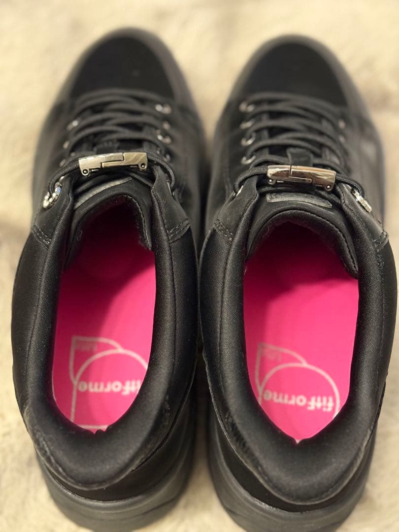 【✨️美品✨️】fitfit 撥水 ハンズフリースニーカー ブラック 25cm