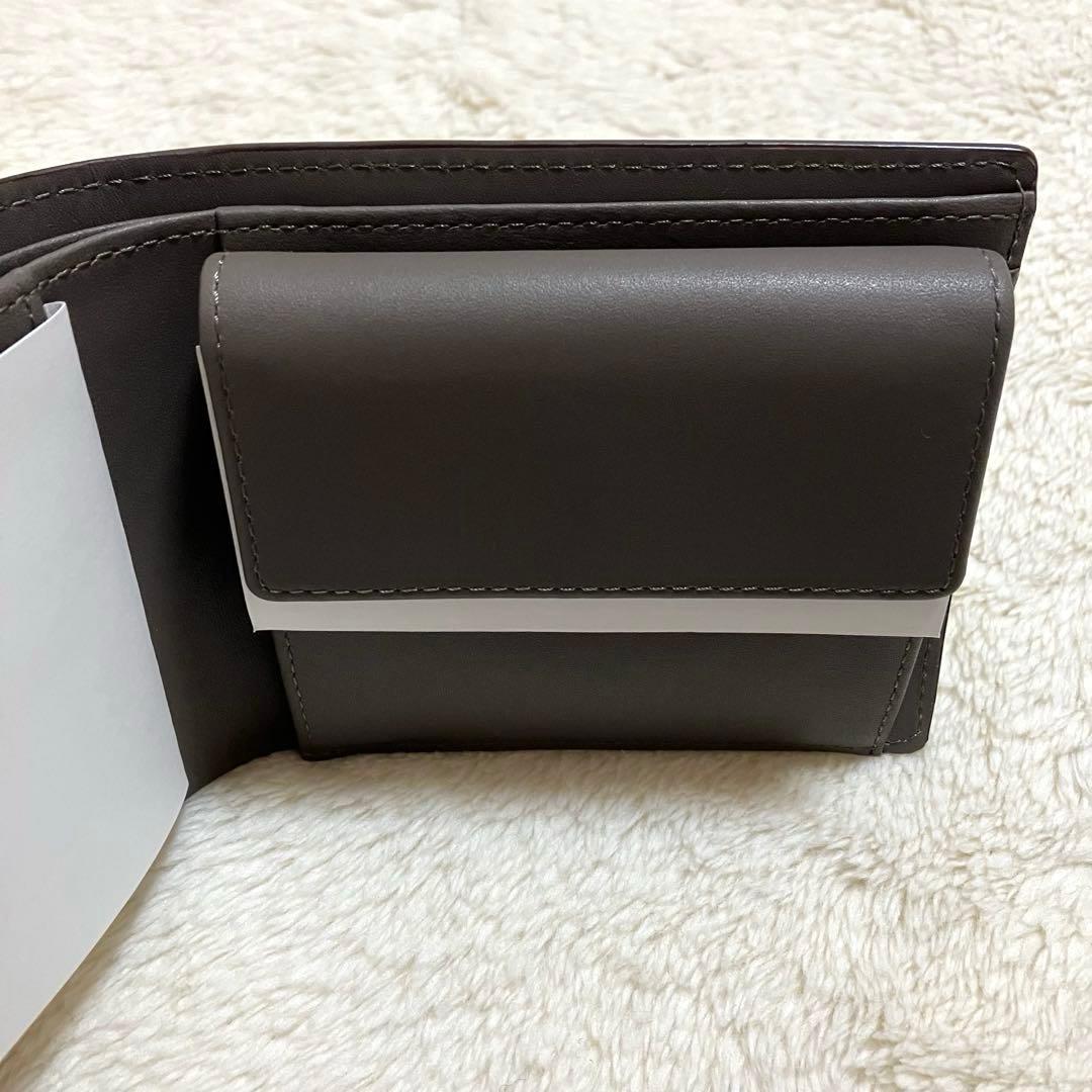 【新品未使用】Paul Smith ハイライトステッチ　二つ折り財布 ブラウン系