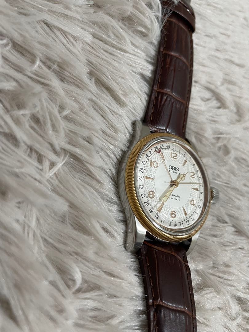 オリス ORIS 7543ポインターデイト ビッククラウン 自動巻き