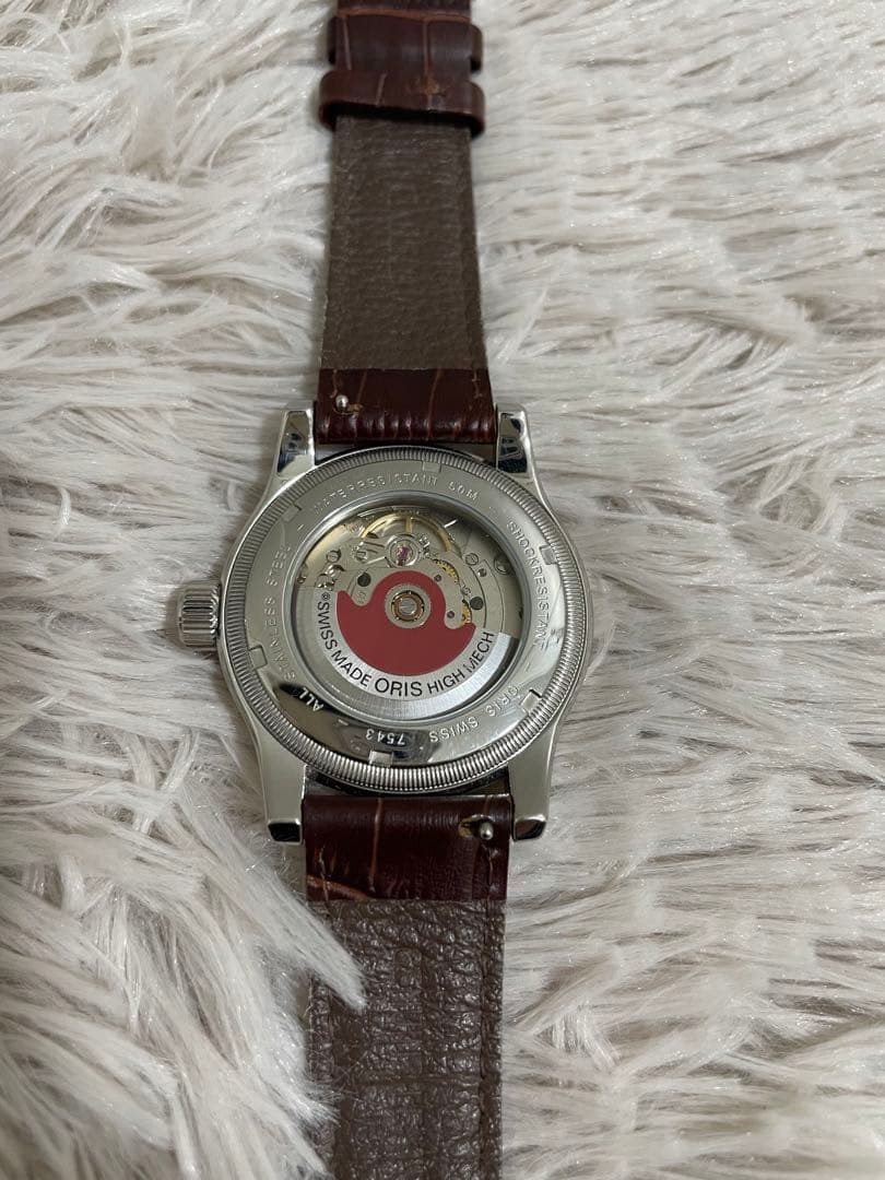 オリス ORIS 7543ポインターデイト ビッククラウン 自動巻き