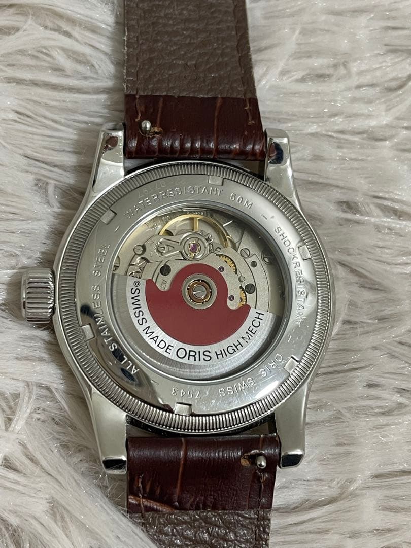 オリス ORIS 7543ポインターデイト ビッククラウン 自動巻き