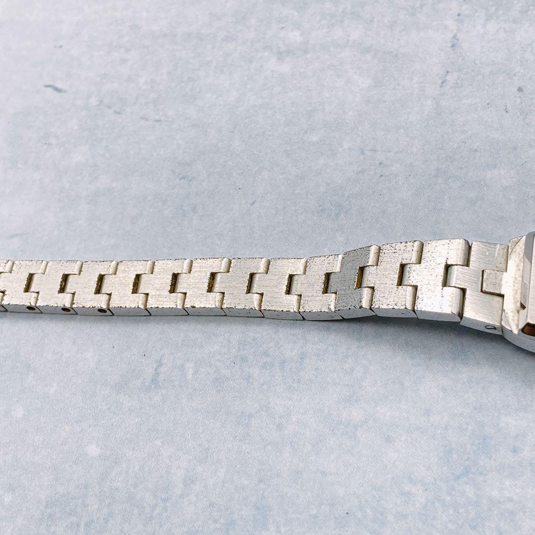 【稼動品】RADO 手巻き腕時計 グリーン レディース　ヴィンテージ　シルバー