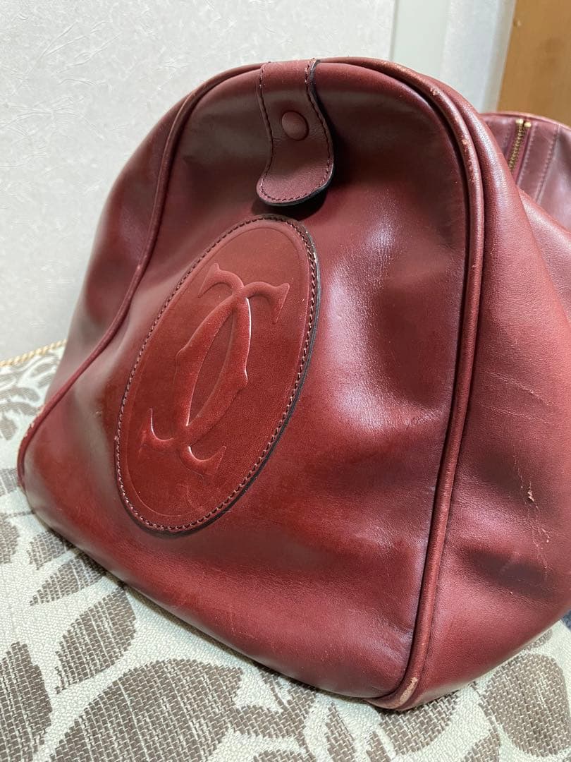 ヴィンテージ　Cartier マストライン ボストンバッグ カルティエ