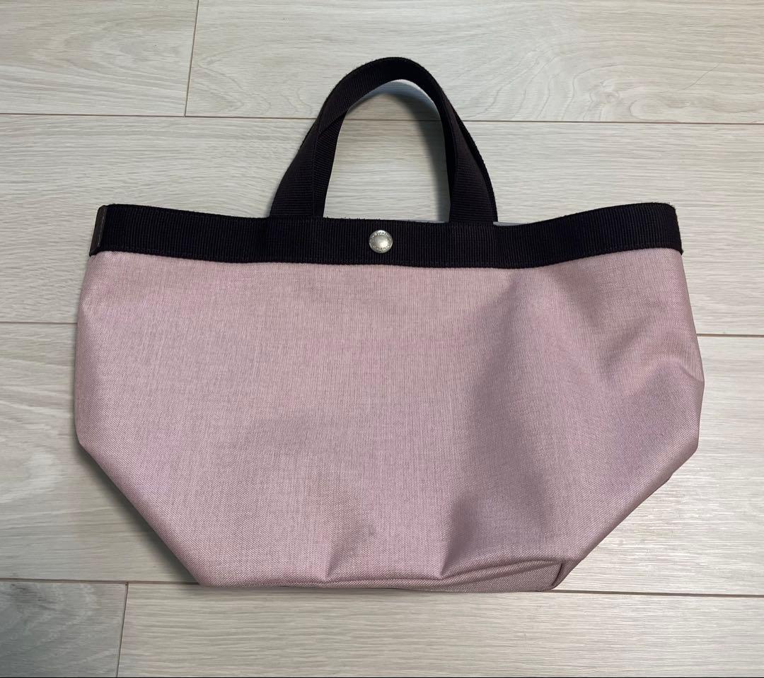美品 Herve Chapelier舟型トートバッグ M ピンク